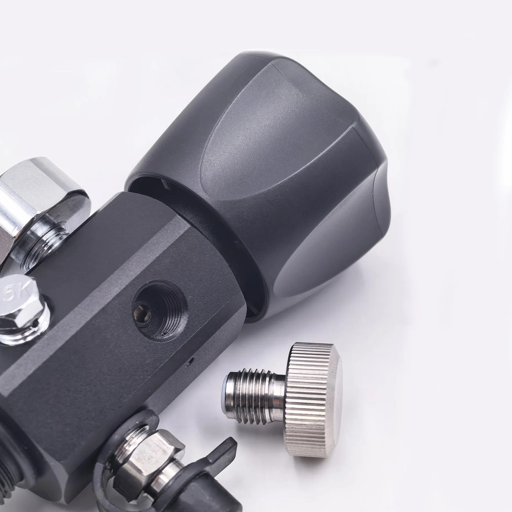 DRYHTEN Adaptador de válvula DIN 4500 psi 300 bar manguera 50 cm calibre dual para carga tanques buceo paintball PCP airsoft cilindro HPA