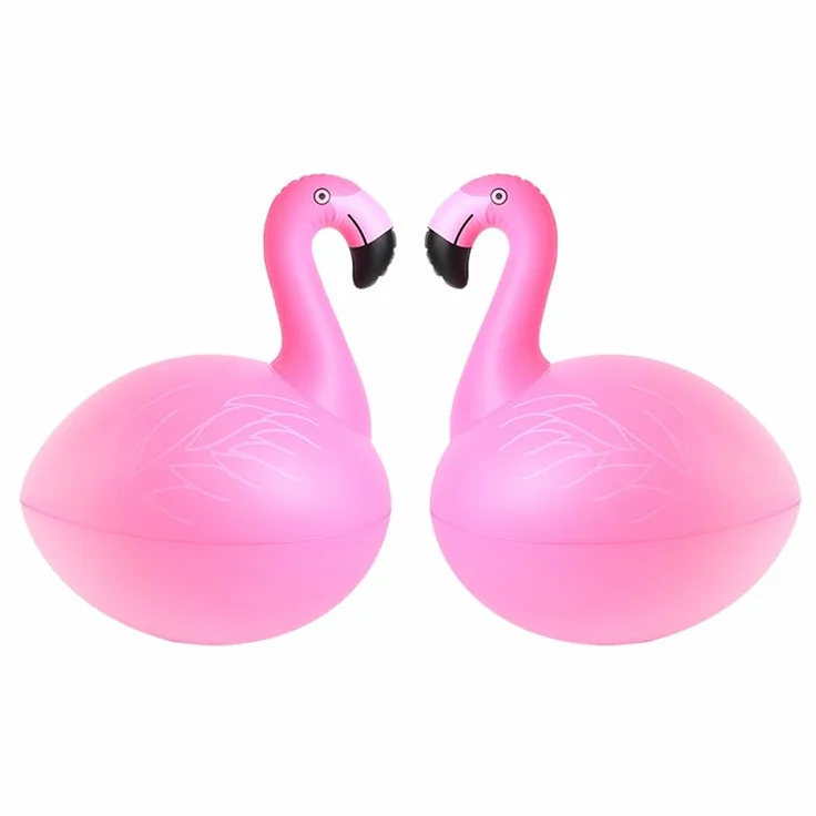 Linterna Solar Hinchable Flamenco para Piscina, Estanque y Jardín, Lámpara LED Flotante IP68, Iluminación Decorativa Automática con Energía Solar (4, Pink)