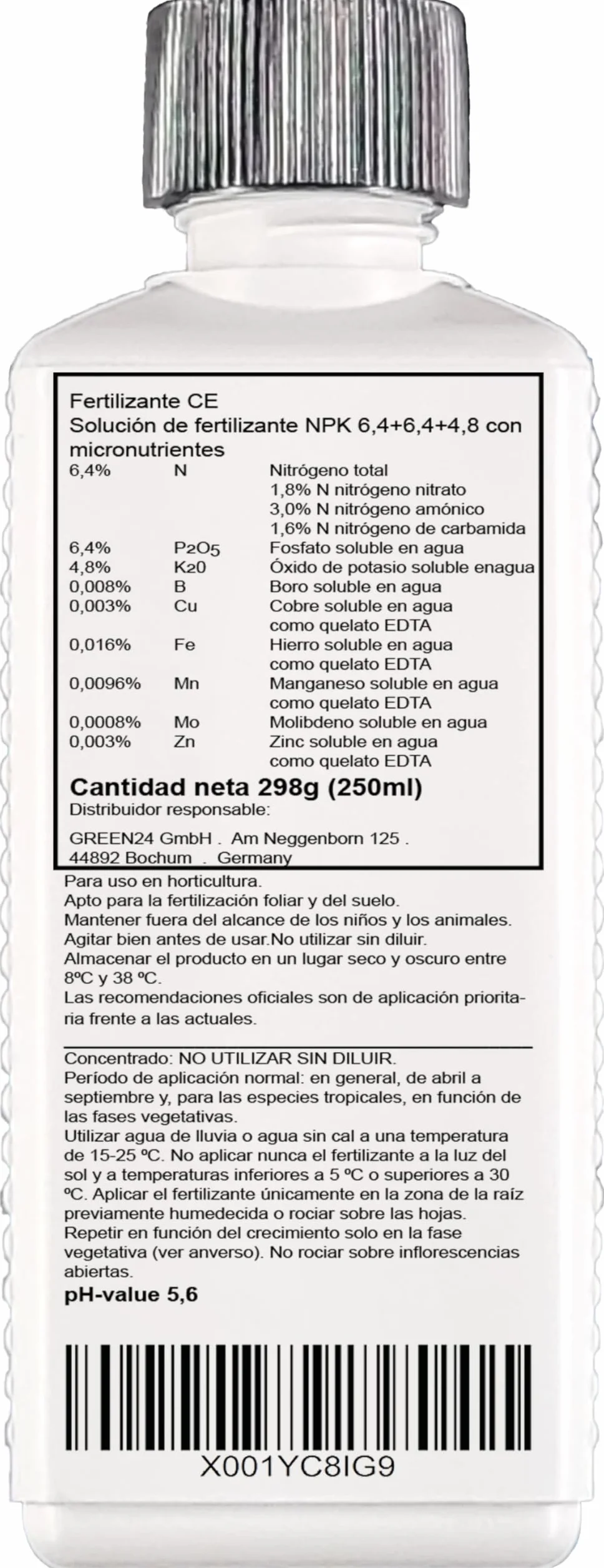 Fertilizante NPK de alta tecnología para árboles en flor, magnolias, tulipanes, campanillas, trompetas, cerezos ornamentales, cornejos en flor, etc. (250ml)