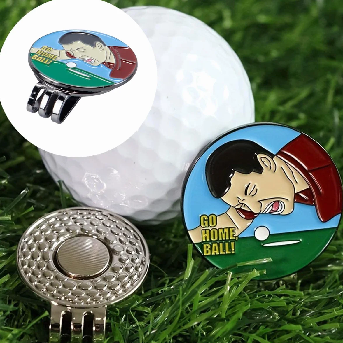 Clip magnético para sombreros de golf, 3 marcadores de pelotas