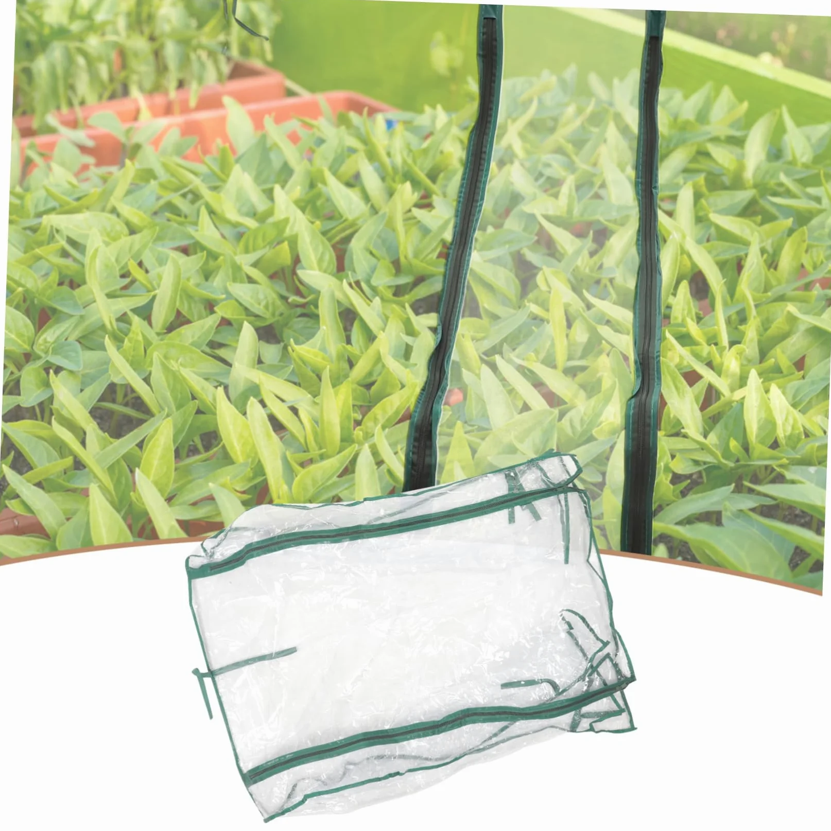 Mini Cubierta de Invernadero de Plástico, Reemplazo para Jardín | Interior, Plegable y Portátil, Genera Ambiente Cálido y Húmedo, Ayuda a Prolongar la Temporada de Cultivo