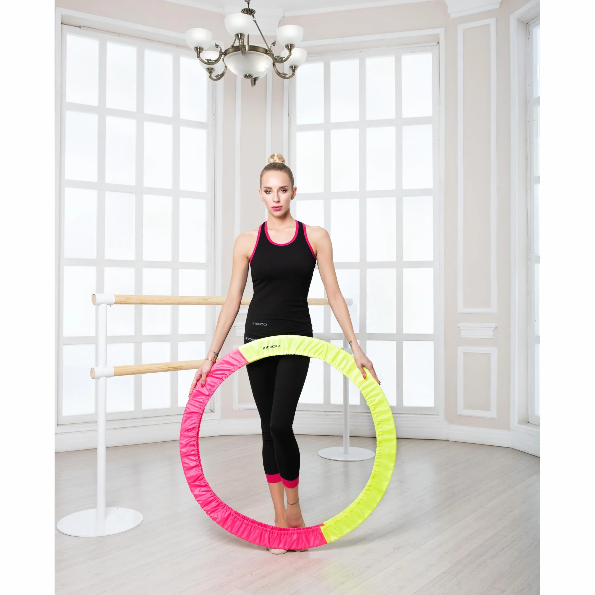 DRUNA Funda de Aro de Gimnasia Rítmica Indigo 60-90 cm Universal