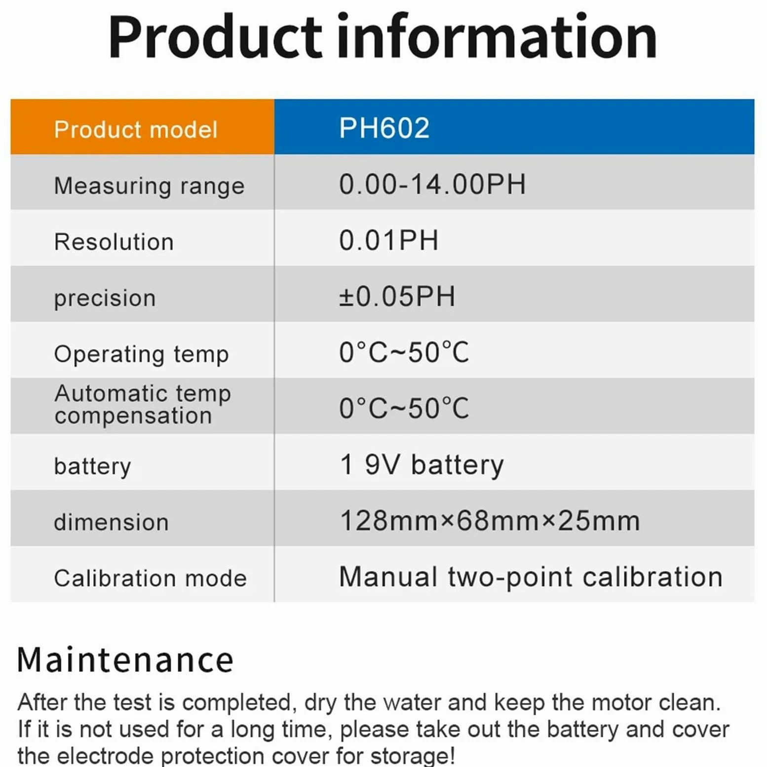 Medidor de PH, Medidor de pH digital retroiluminado de alta precisión, medidor de calidad del agua for laboratorio, agua potable, acuarios, hidroponía.