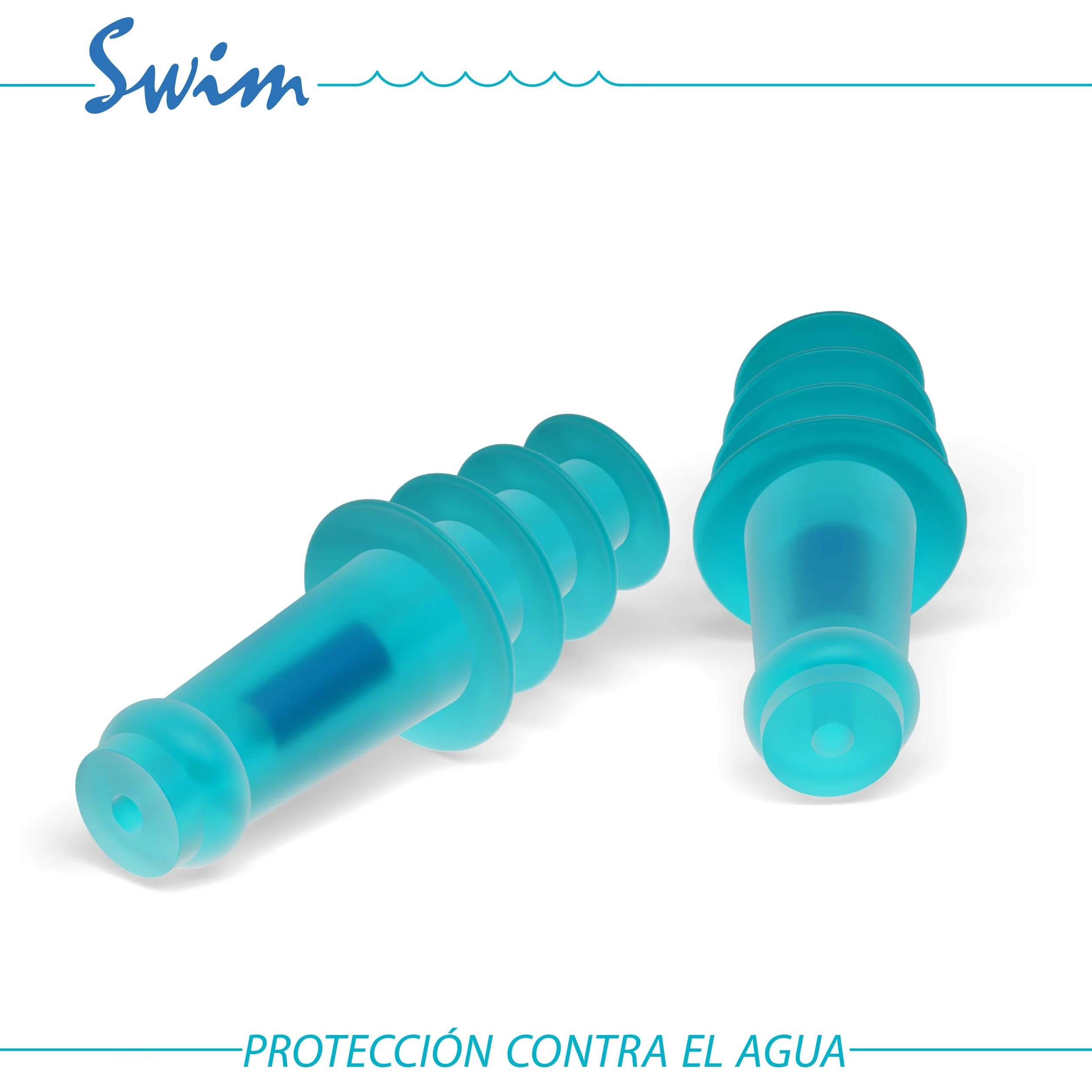 SANOHRA tapones para los oídos impermeables para nadar reutilizables 1 par adultos