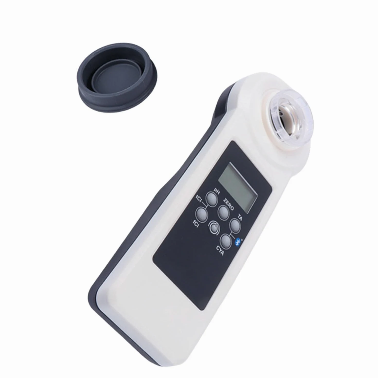 Fotómetro portátil de calidad de agua para piscinas y spas, pantalla LED, IP68 impermeable, prueba pH, bromo y dureza de calcio