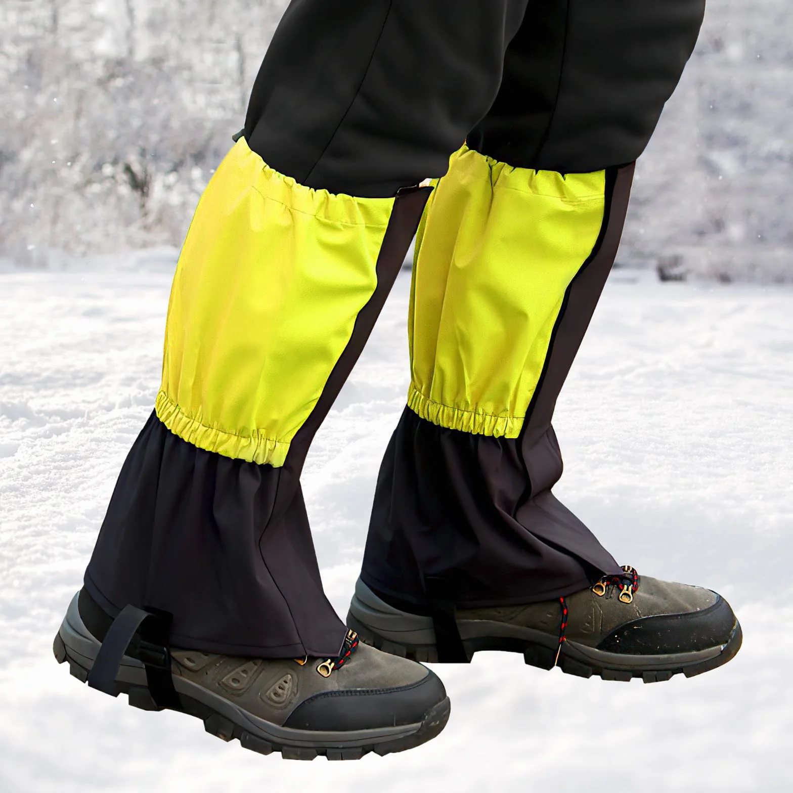 Polainas de senderismo impermeables HENGBIRD para hombre y mujer y raquetas de nieve