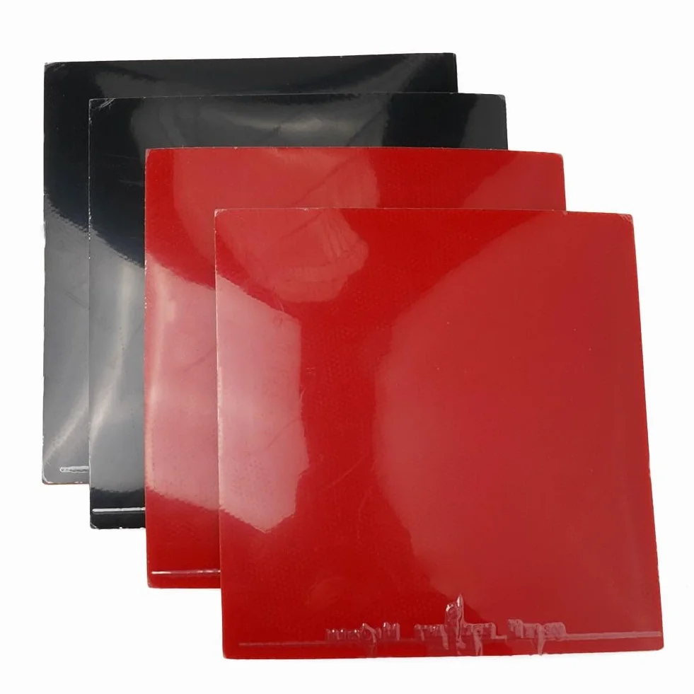 Gomas de tenis de mesa 39° 160g 4 unidades 2 rojas 2 negras para paletas