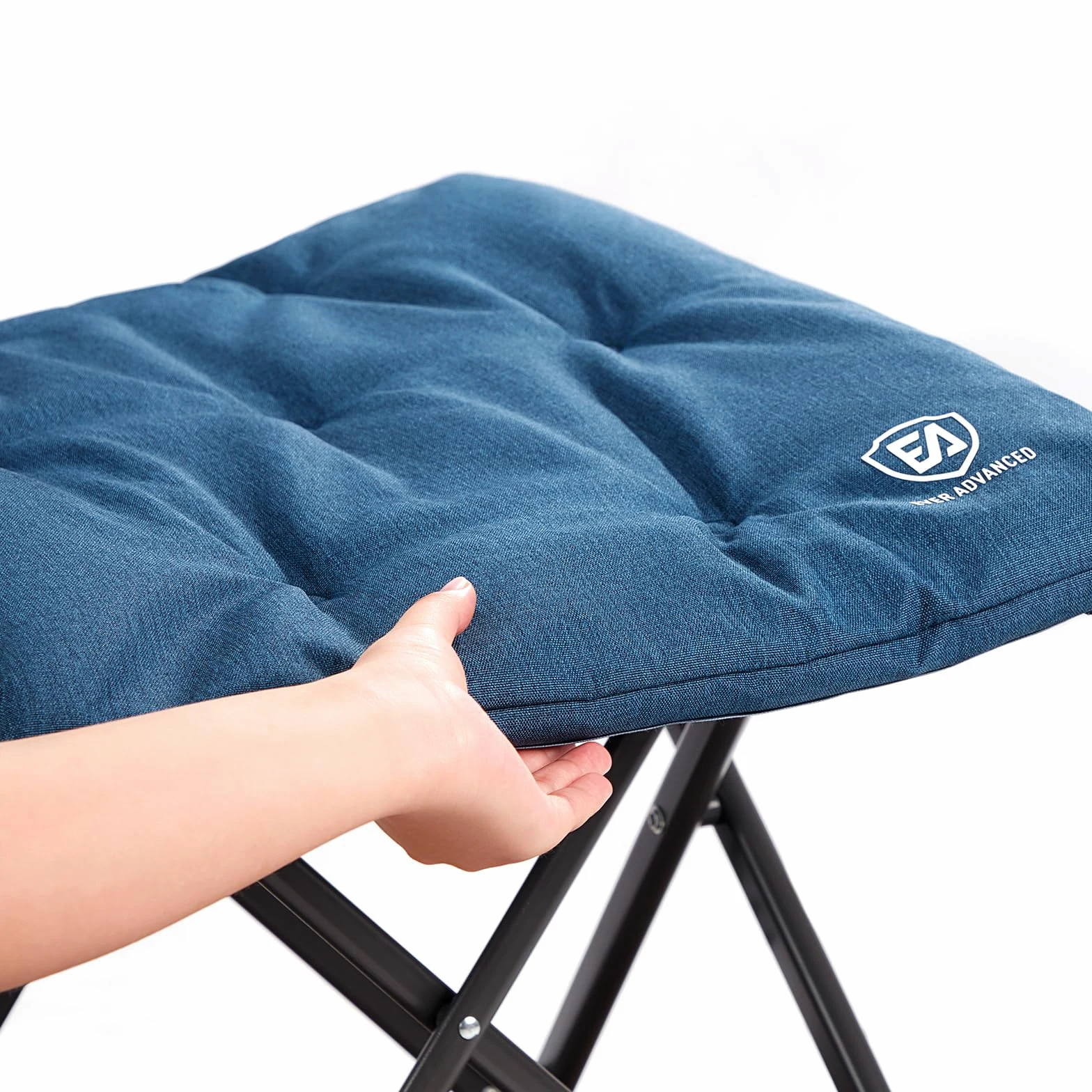 EVER ADVANCED Reposapiés plegable para camping otomanas ergonómicas con bolsa de transporte ligero