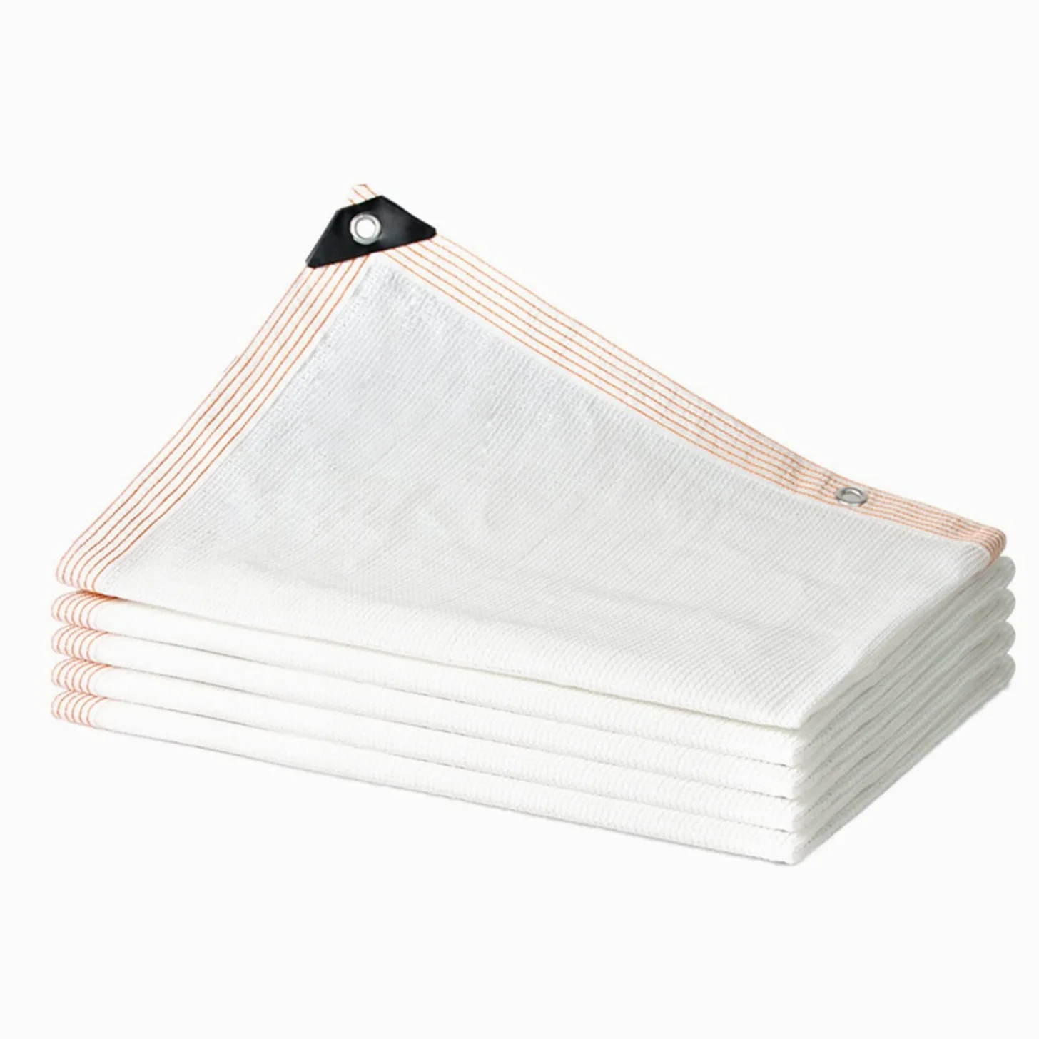 90% Malla Sombreadora, Red de Sombra Toldos Exterior, para Patio Terraza Camping Sombra Paño, Protección Rayos UV con ojales 1x2m 2x3m 3x4m 4x4m 4x6m 6x7m Vela de Sombra ( Color : Blanco , Size : 4mx6