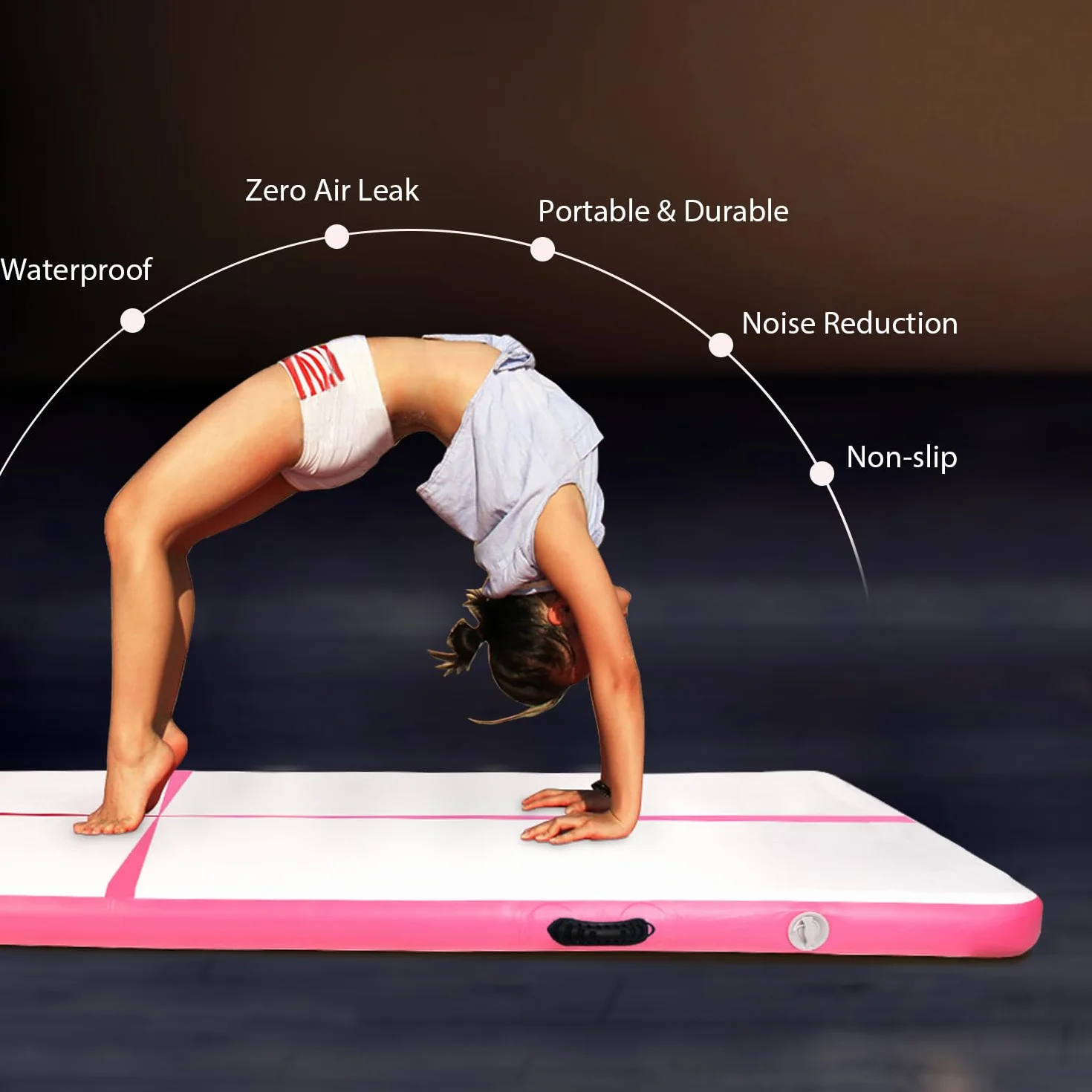 CCLIFE Colchoneta Hinchable Eléctrica Bomba de Aire Rápido Inflado para Fitness Yoga Entrenamiento
