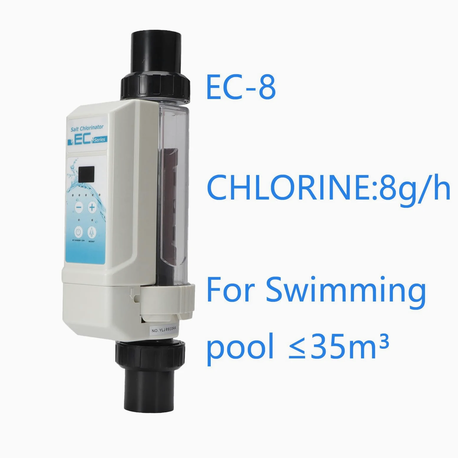 Dosificador Cloro Piscina Flotante, Flotador Cloro Piscina con Funcionamiento Sencillo, Dispensador para Piscinas Termales y de Hidroterapia, Panel LED 8g/h