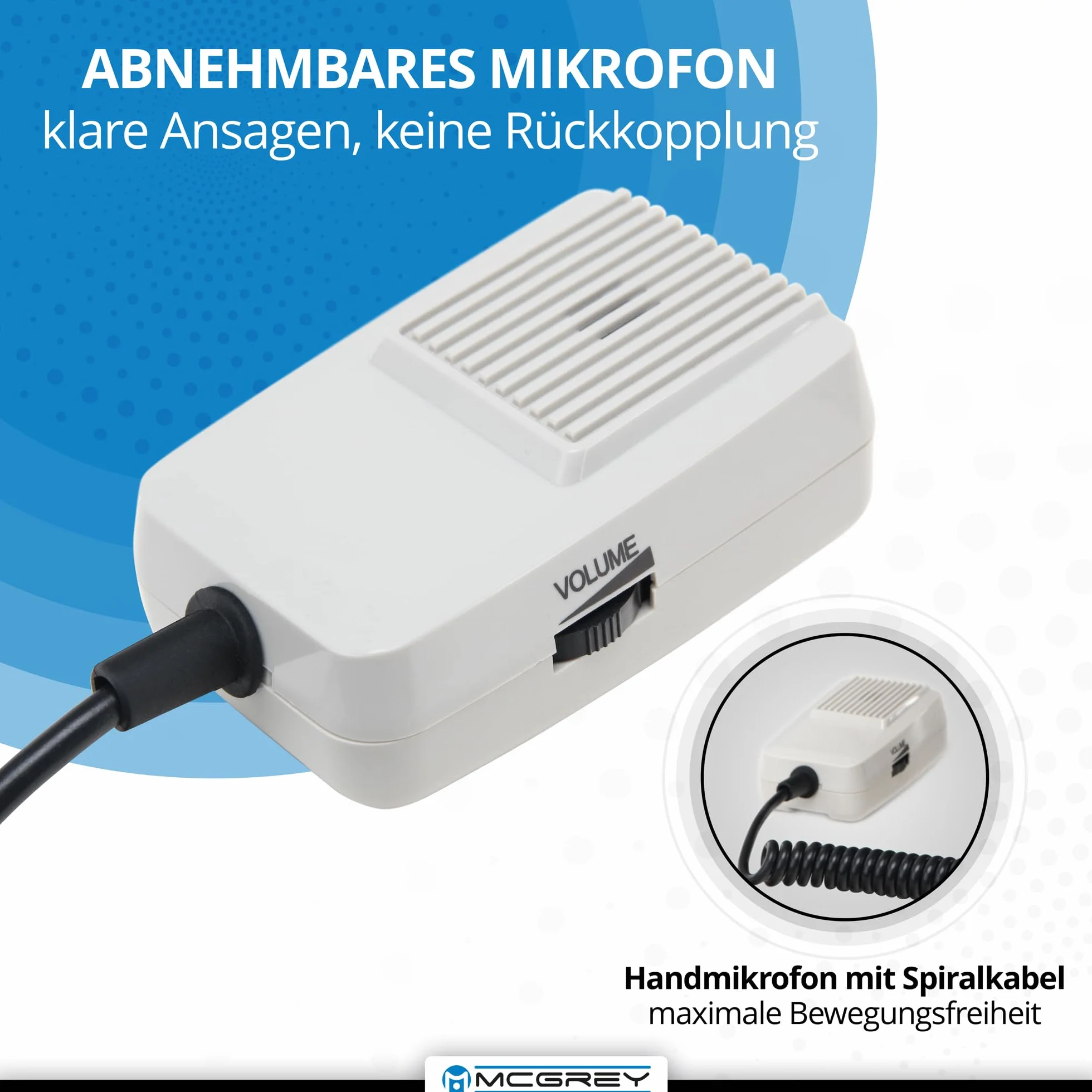 McGrey MP-500HS megáfono 80W 1000m