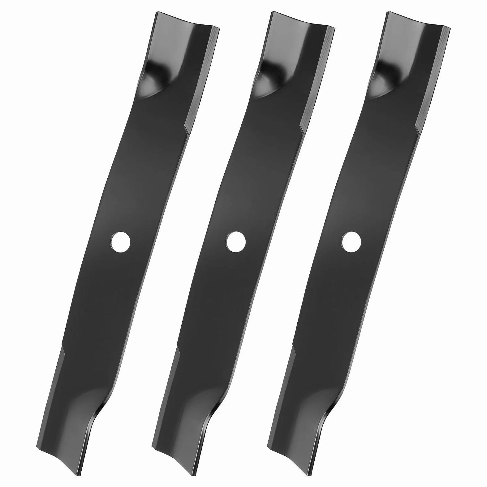 Cuchillas de alta elevación M128485 para cubierta de 60 pulgadas, cuchillas de cortacésped TCU15881 compatibles con cortacésped John Deere 737 757 797 997, sustituye a M131958 M144196