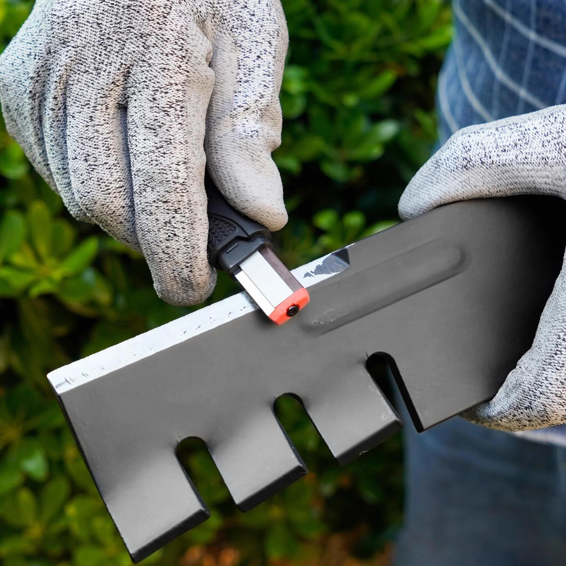 SHARPAL 129N Afiladora para hachas y cuchillas de herramientas de jardín, podaderas, tijeras cortasetos, hachas, machetes, cuchillas de cortacéspedes