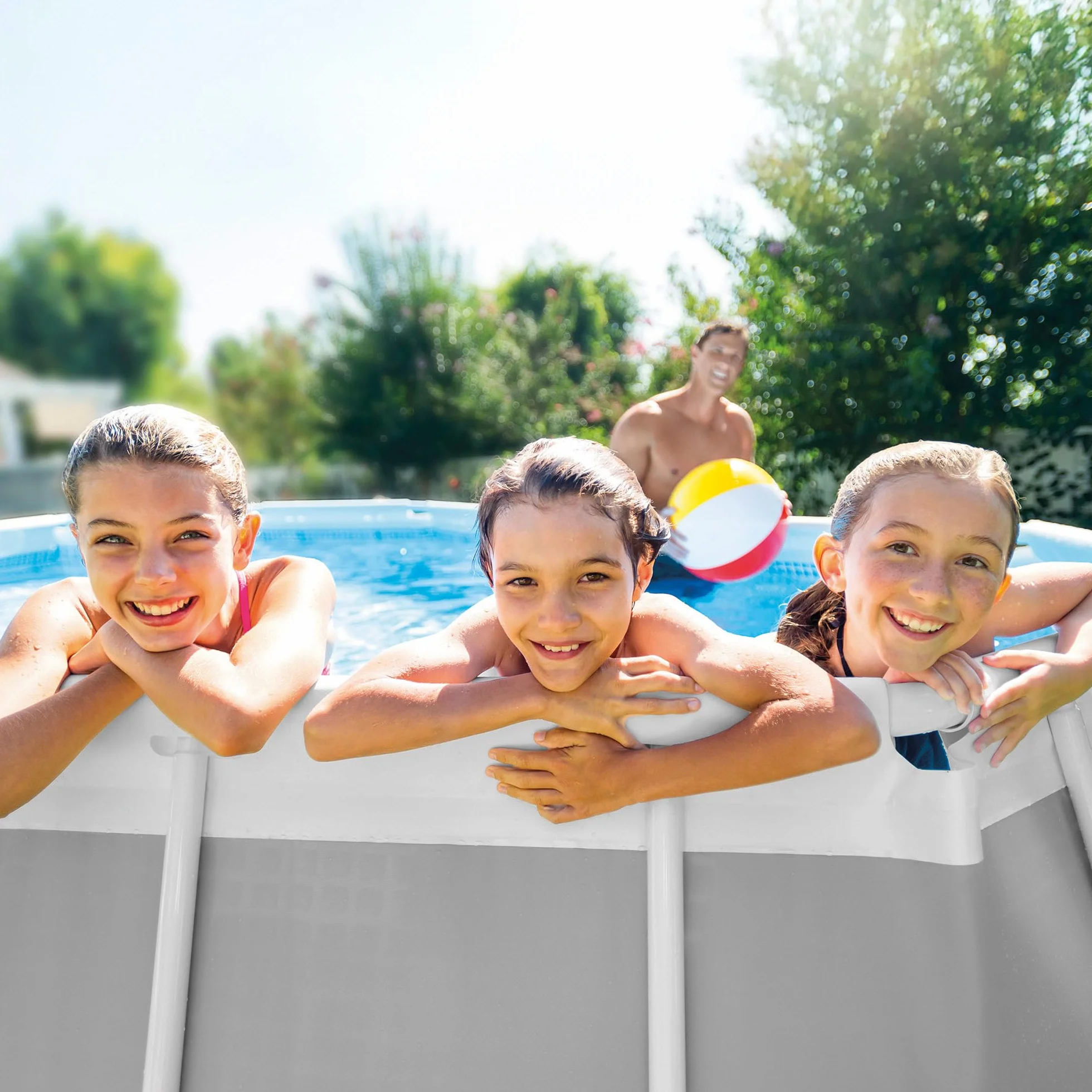 Intex 26796NP - Piscina desmontable ovalada prism frame intex 503x274x122 cm con depuradora