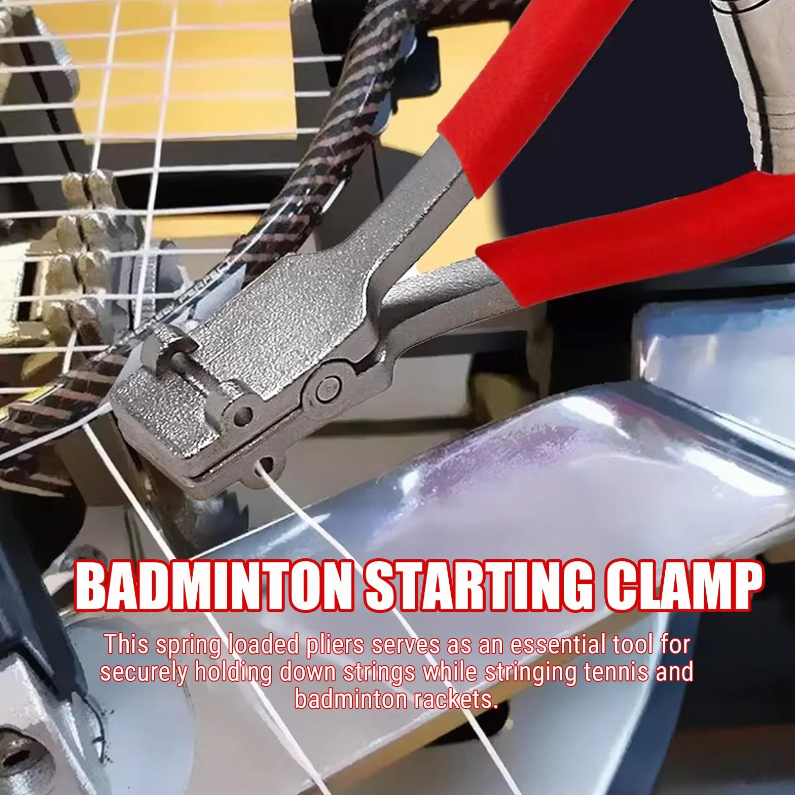 Abrazadera de Arranque para Máquinas de Encordar Tenis y Raqueta de Bádminton