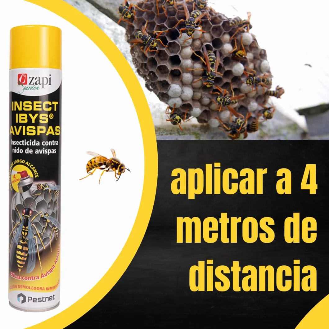 Spray Insecticida avispas 2x750ml aerosol contra nido de avispa I insecticida larga distancia para avispas avispones avispa asiática velutinas