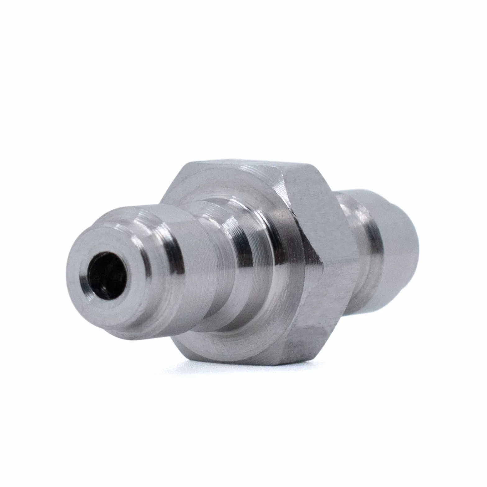 TUXING Adaptador de acoplamiento doble macho de desconexión rápida 8 mm acero inoxidable