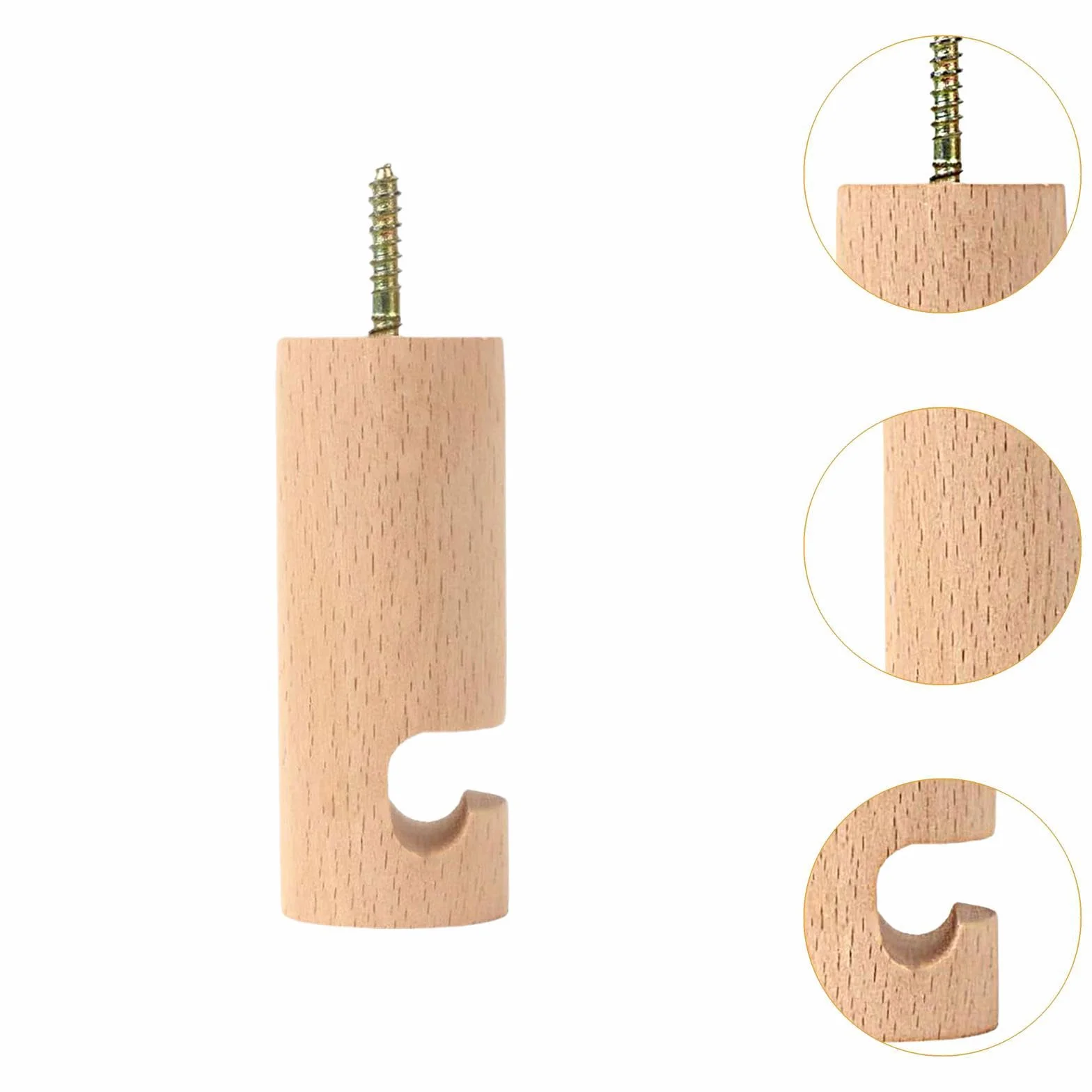 Gancho de Techo de Madera, Soporte para Colgadores de Plantas Modernos, Gancho para Colgar Campanillas de Viento