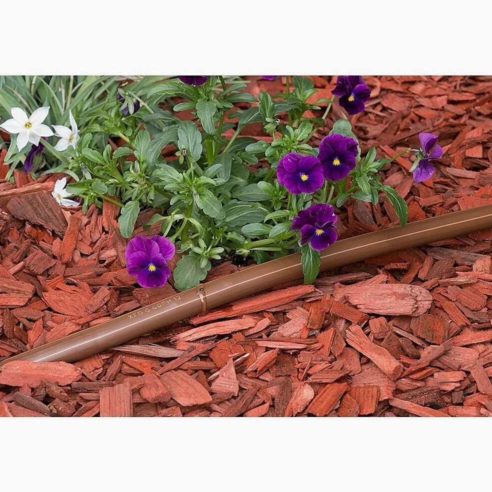 Tubería Rain Bird XFD [100 Metros] para riego 16 mm con goteros. Tubería de goteo con distancia entre ejes cada 50 cm. Caudal 2,3 L/h. Línea de goteo flexible para instalación rápida y fácil. Marrón