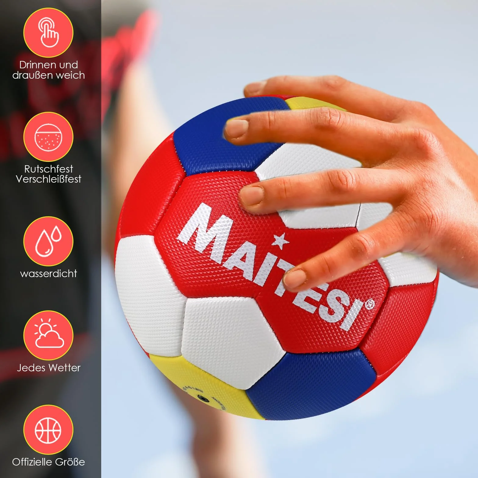Balón de balonmano tamaño 2 interior y exterior entrenamiento niños regalo