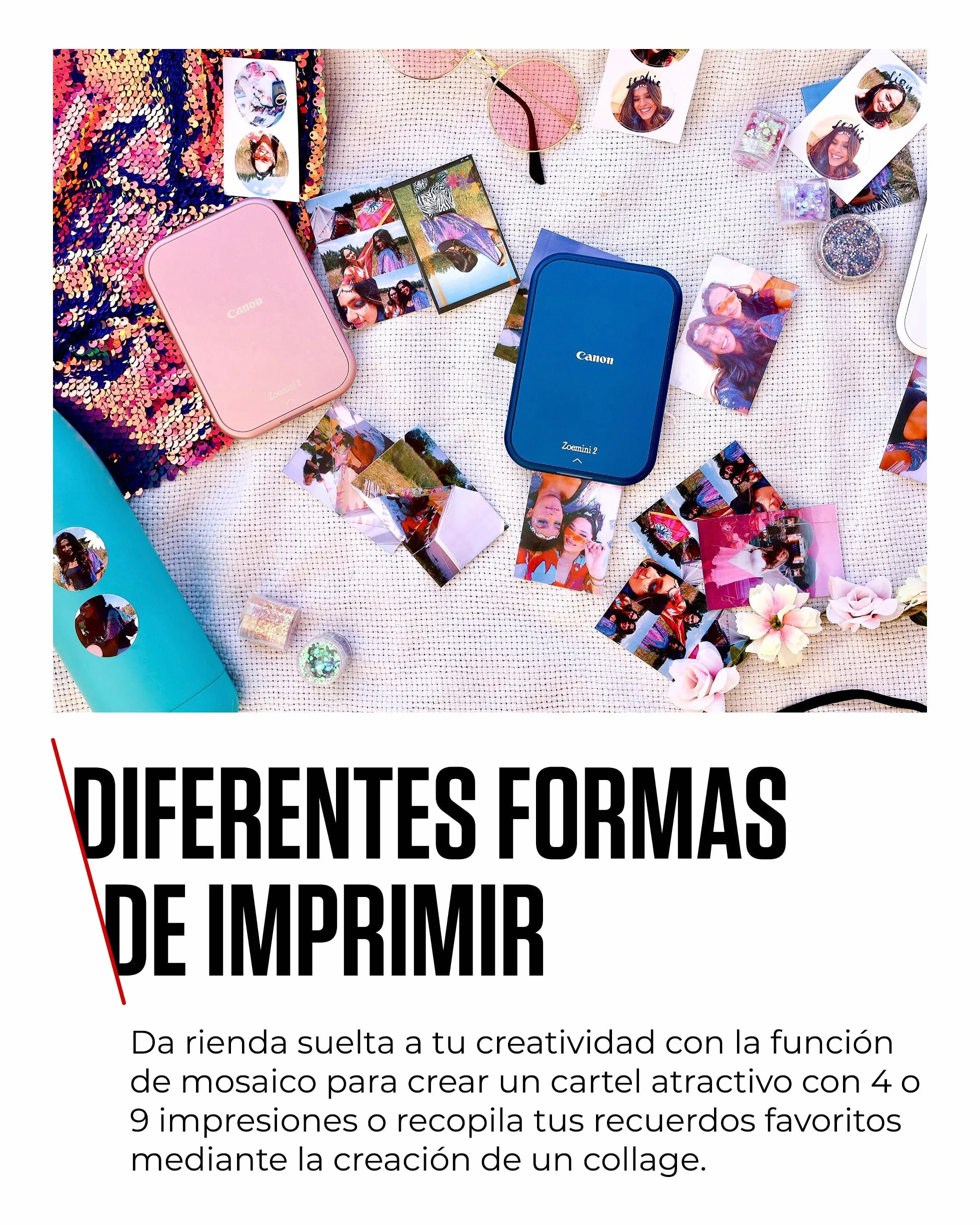 Canon Zoemini 2 Impresora Fotográfica Instantánea Compacta Bluetooth 5.0 USB-C Rosa