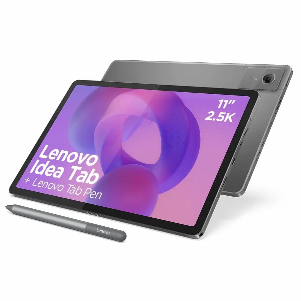Lenovo Idea Tab 11" 2.5K Tablet 8GB RAM 128GB UFS MediaTek Dimensity 6300 90Hz Wi-Fi 5 Bluetooth 5.2 Android 15 Luna Grey