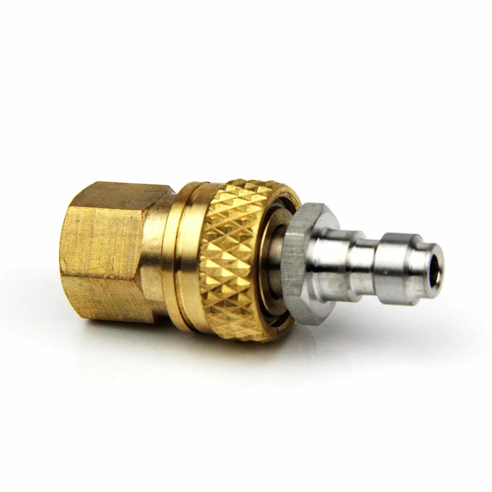 PCP Airforce Paintball Acero Inoxidable Conector Macho Doble Extremo Desconexión Rápida Acoplamiento Hembra M10 Manguera
