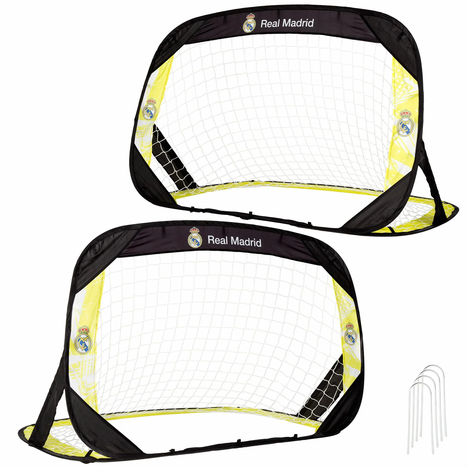 COLORBABY Set 2 porterías fútbol Pop-up 120 x 80 x 80 cm Incluye Bolsa de Transporte