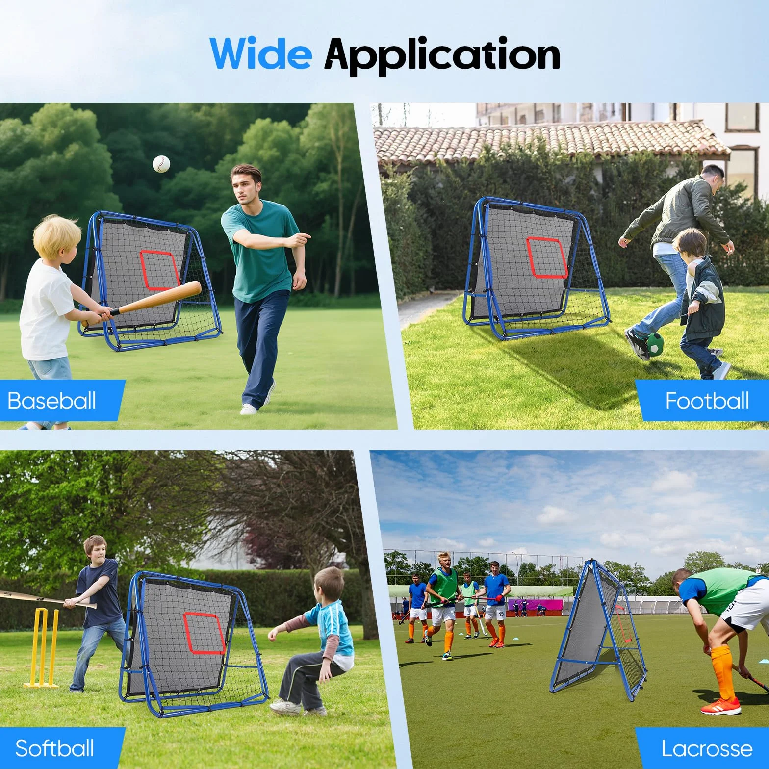 Reboteador Football Porterías de Fútbol para Jardín 100x100cm Exterior Kit Entrenamiento