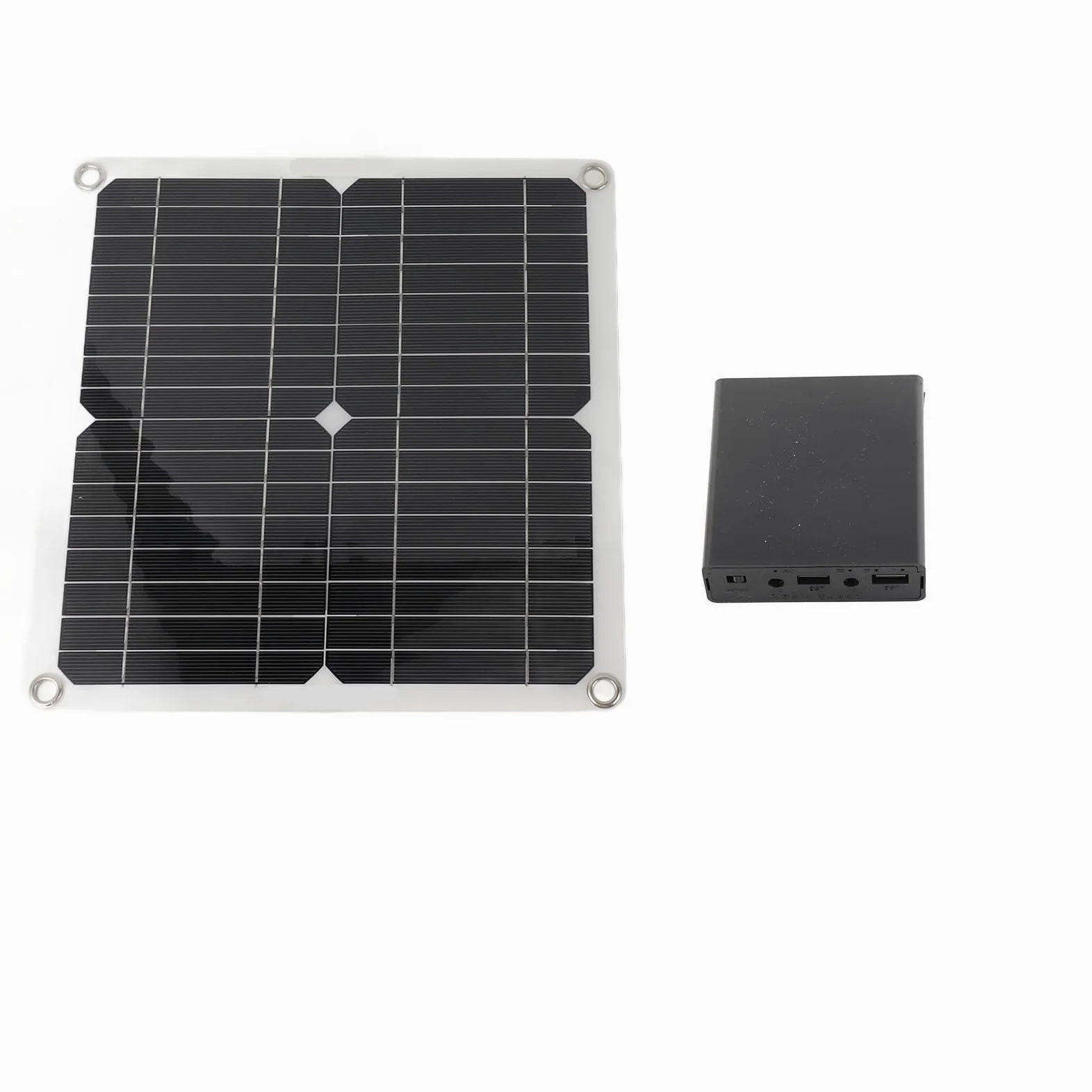 Kit de bomba de agua solar, panel solar de 10 W, bomba de fuente de agua de 22 W con caja de batería, controlador de sincronización DC12 V para fuente de estanque de jardín, bomba
