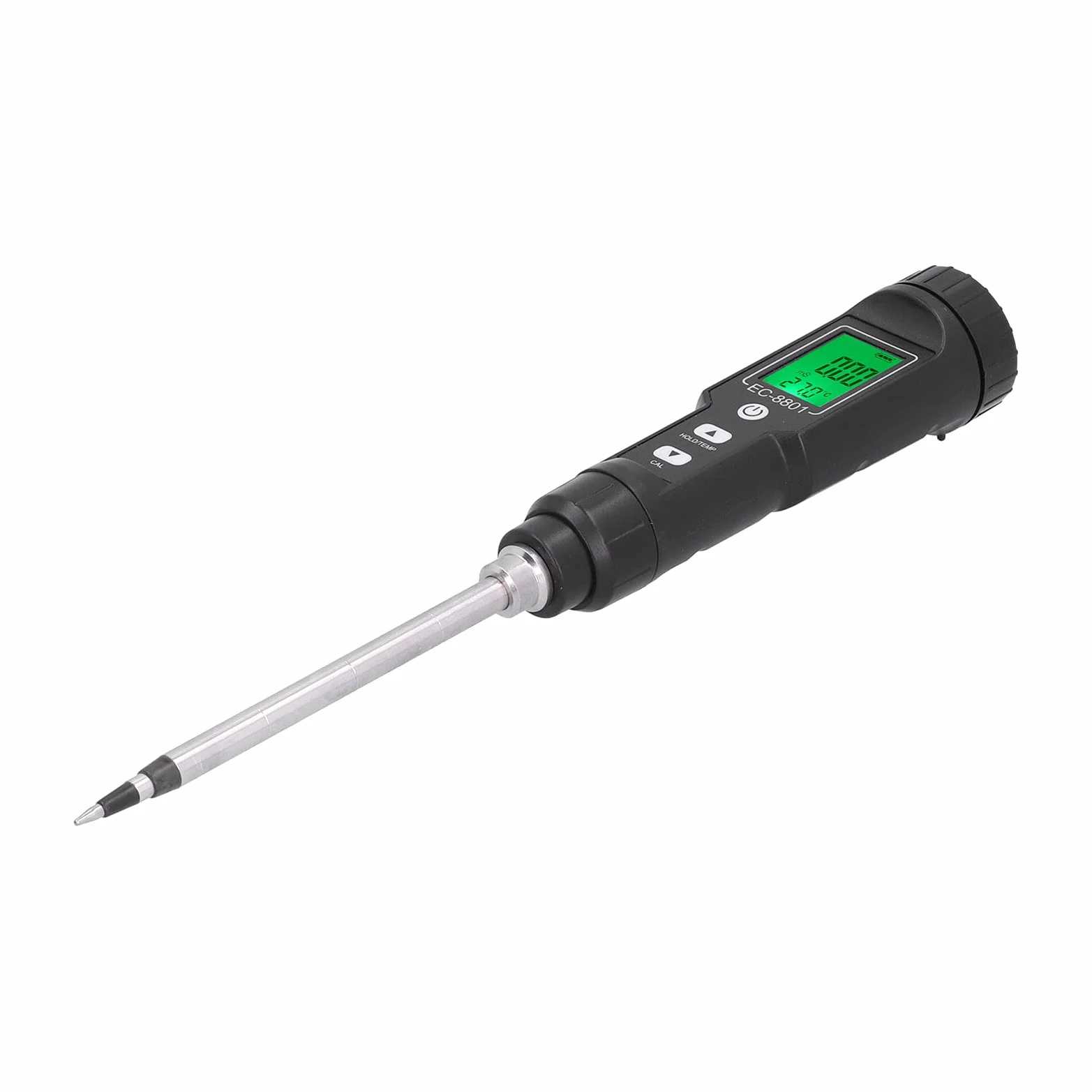 HEEPDD Detector de Suelo 0 a 176F para Plantación de Invernadero y Uso en Laboratorio Termómetro de Suelo Medidor EC Impermeable ABS Nan Jardinería