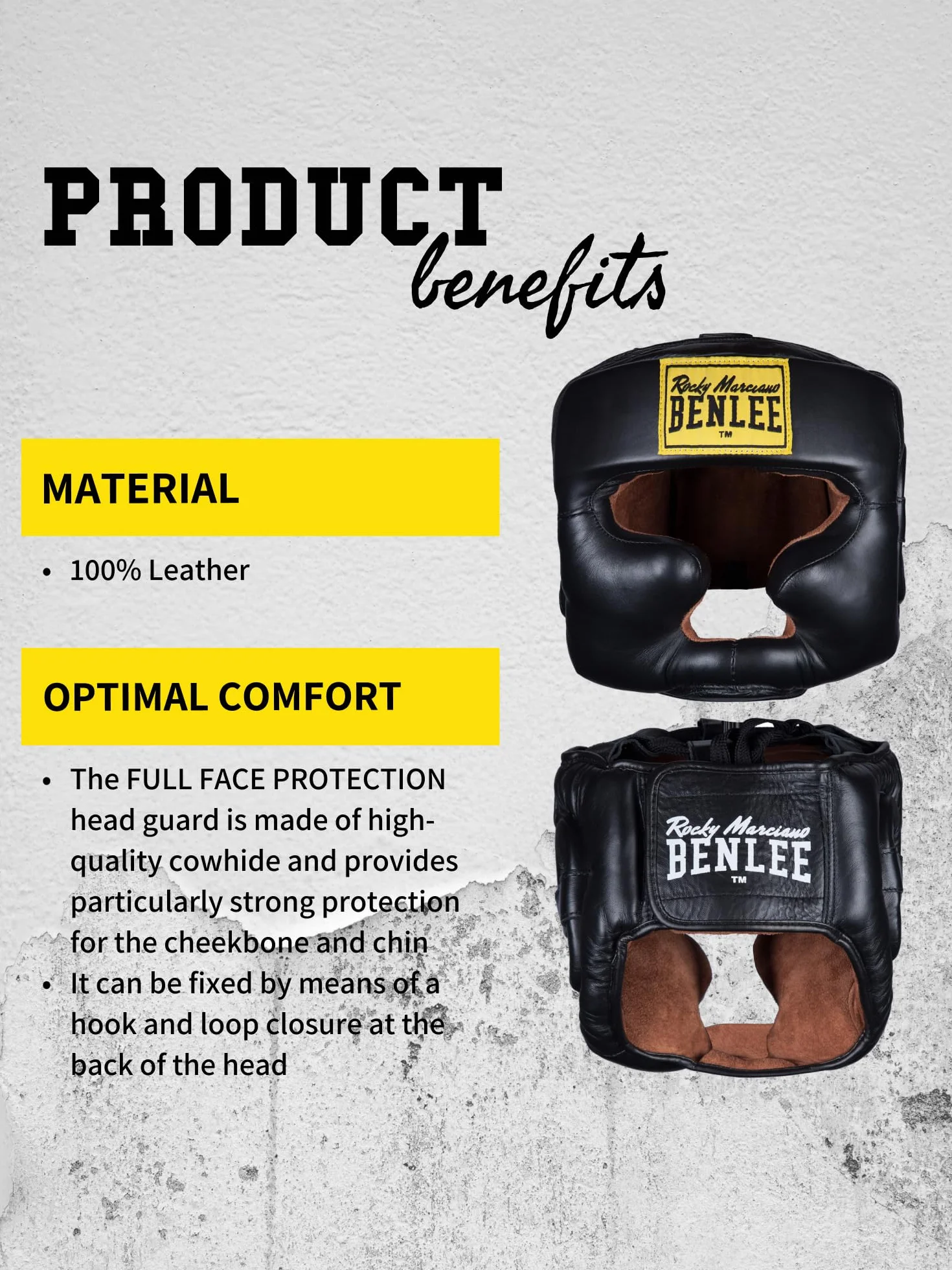 Benlee Casco de Boxeo para Hombre Punch GmbH