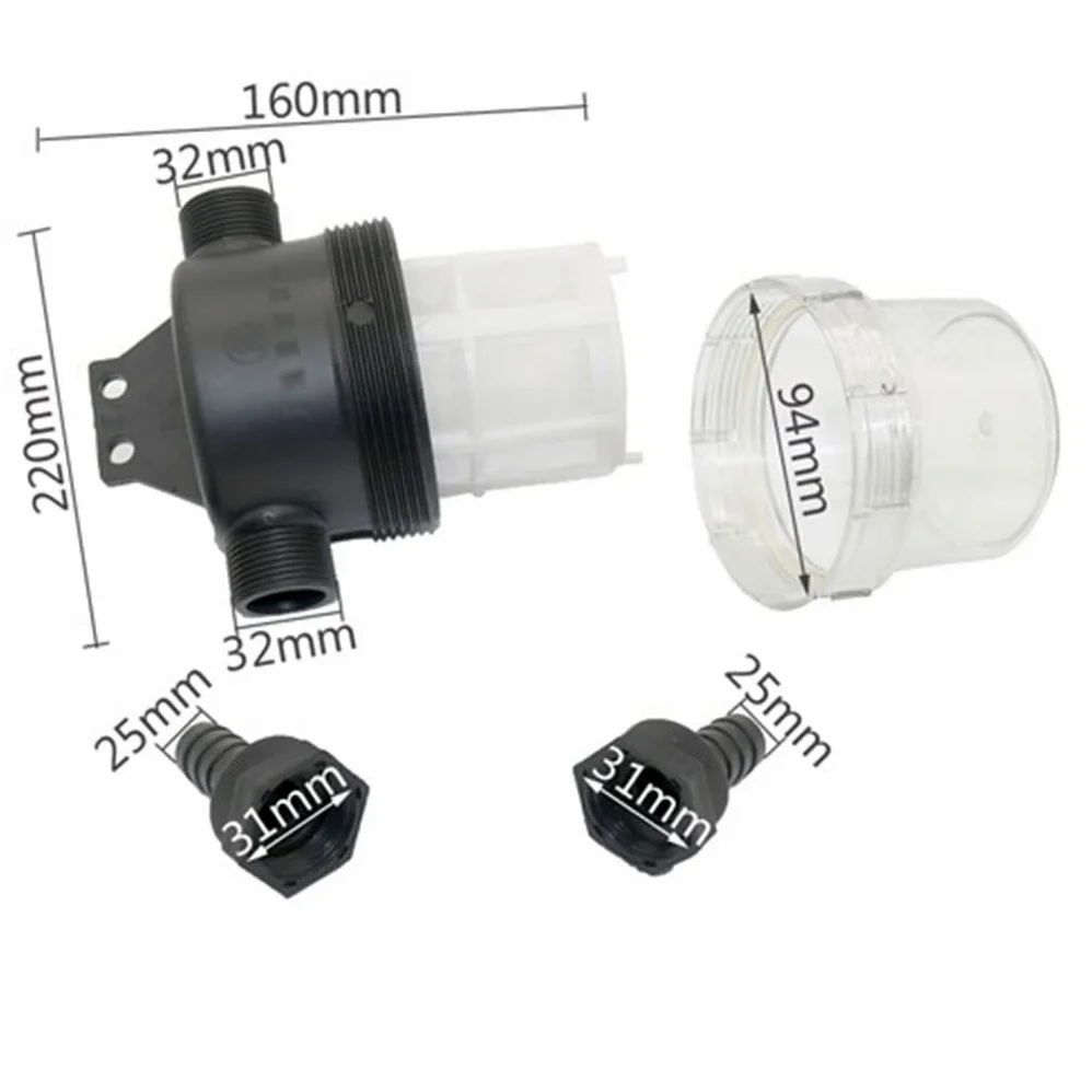 Filtro de manguera de agua en línea de malla 40, prefiltro de 20mm y 25mm for riego de jardín y protección de bombas, 1 Uds.(25mm)