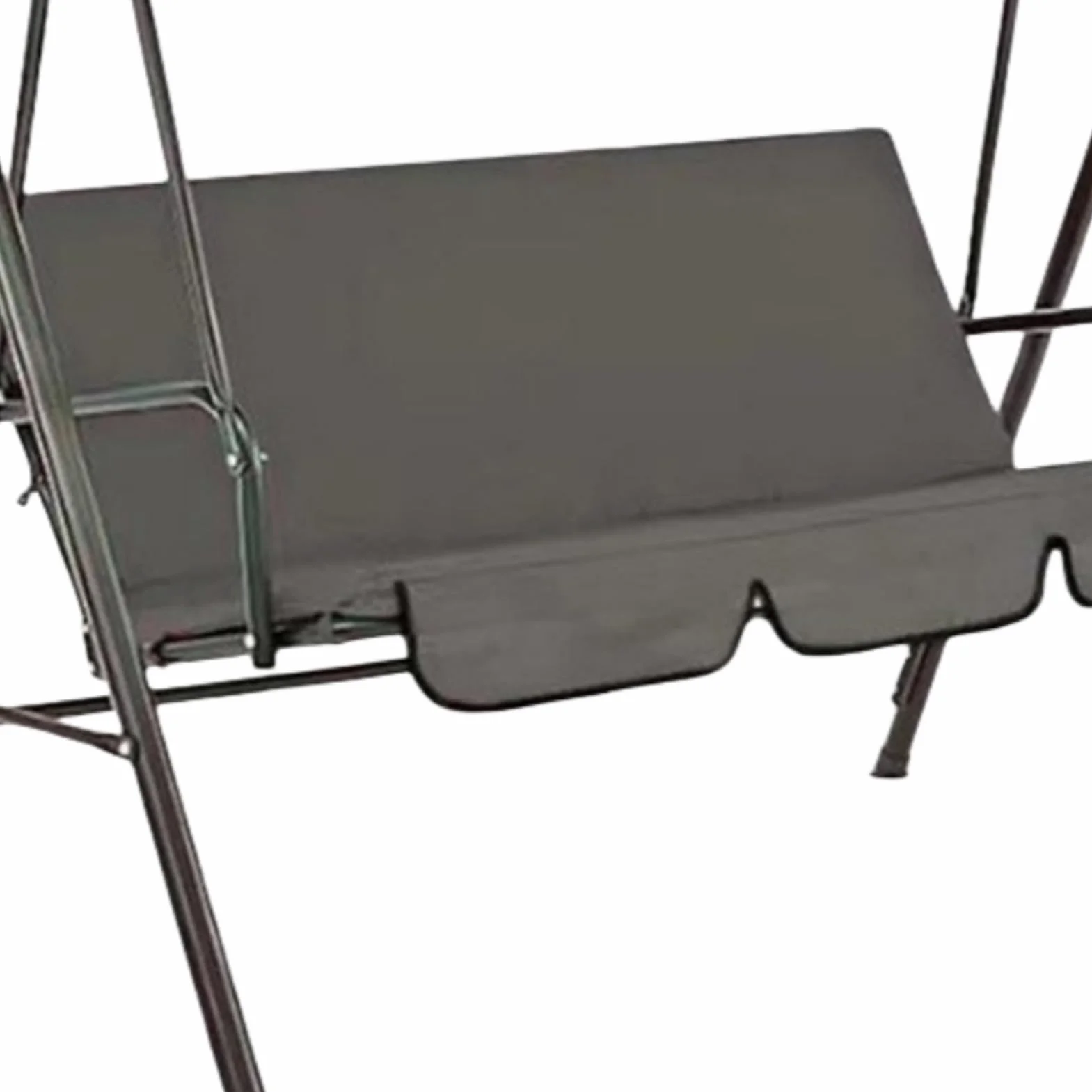 Funda impermeable para balancín – tafetán de poliéster 190T (150 x 150 cm) – Funda de repuesto para balancín de jardín de 3 plazas – resistente a los rayos UV, ligera y plegable (gris)