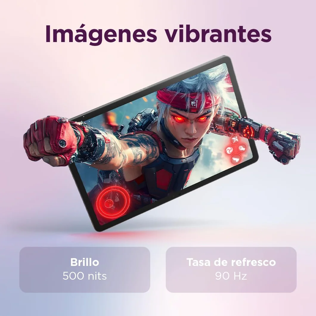 Lenovo Idea Tab 11" 2.5K Tablet 8GB RAM 128GB UFS MediaTek Dimensity 6300 90Hz Wi-Fi 5 Bluetooth 5.2 Android 15 Luna Grey