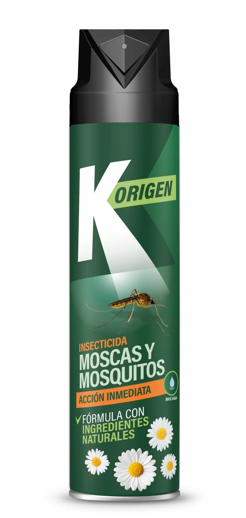 K-ORIGEN - Insecticida Volador Spray | Protección Natural y Eficaz | Contra Moscas y Mosquitos | Aerosol de 600 ml