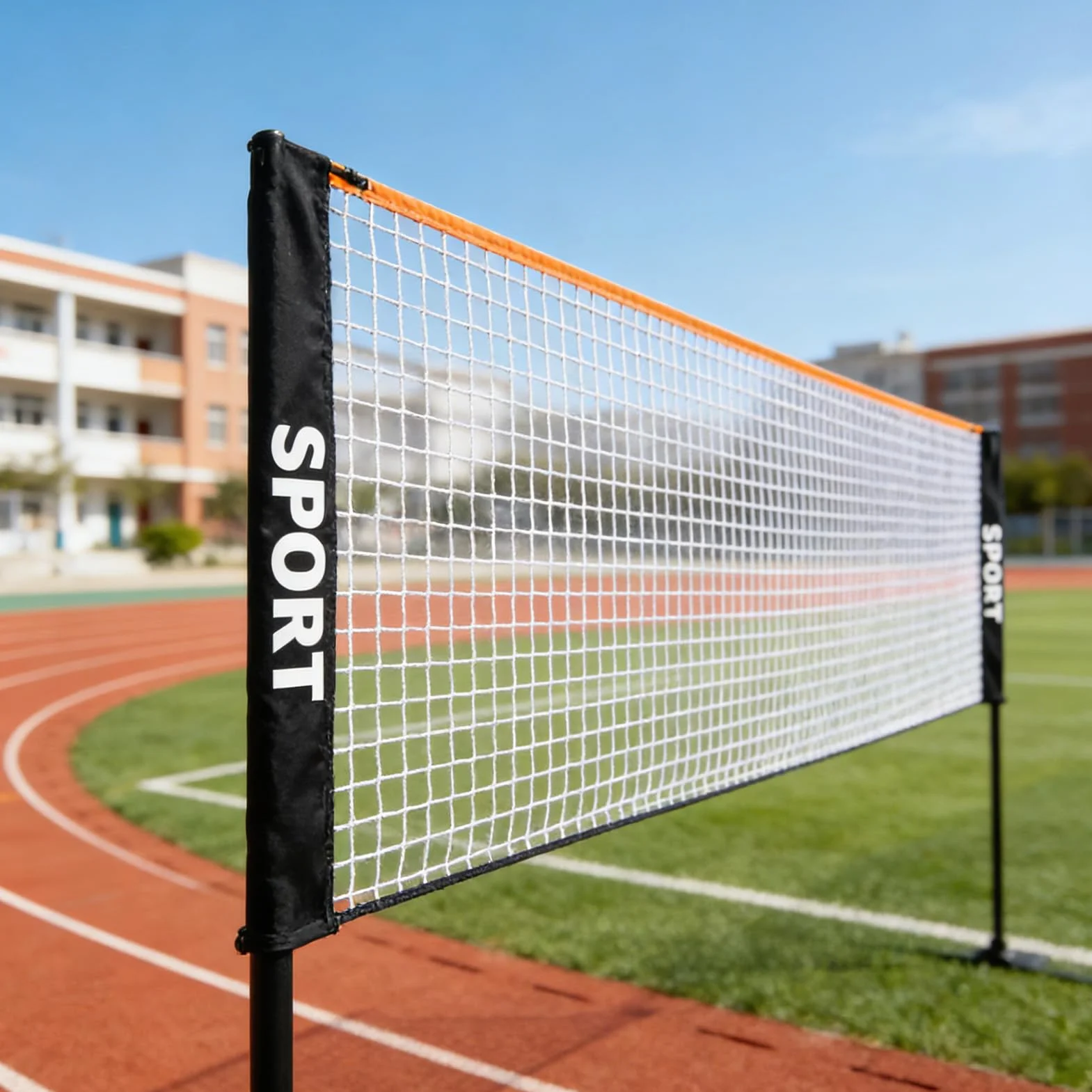 Red de Bádminton Plegable 3/4/5 m Portátil para Vóleibol Playa Piscina Interior Exterior