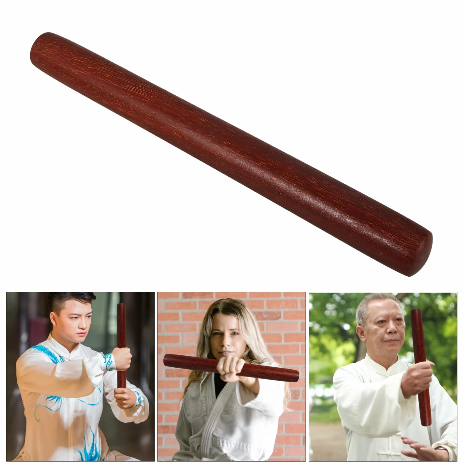 BESPORTBLE Bastón Portátil Tai Chi Resistente para Ejercicio Diario Accesorio Ligero Kungfu Artes Marciales