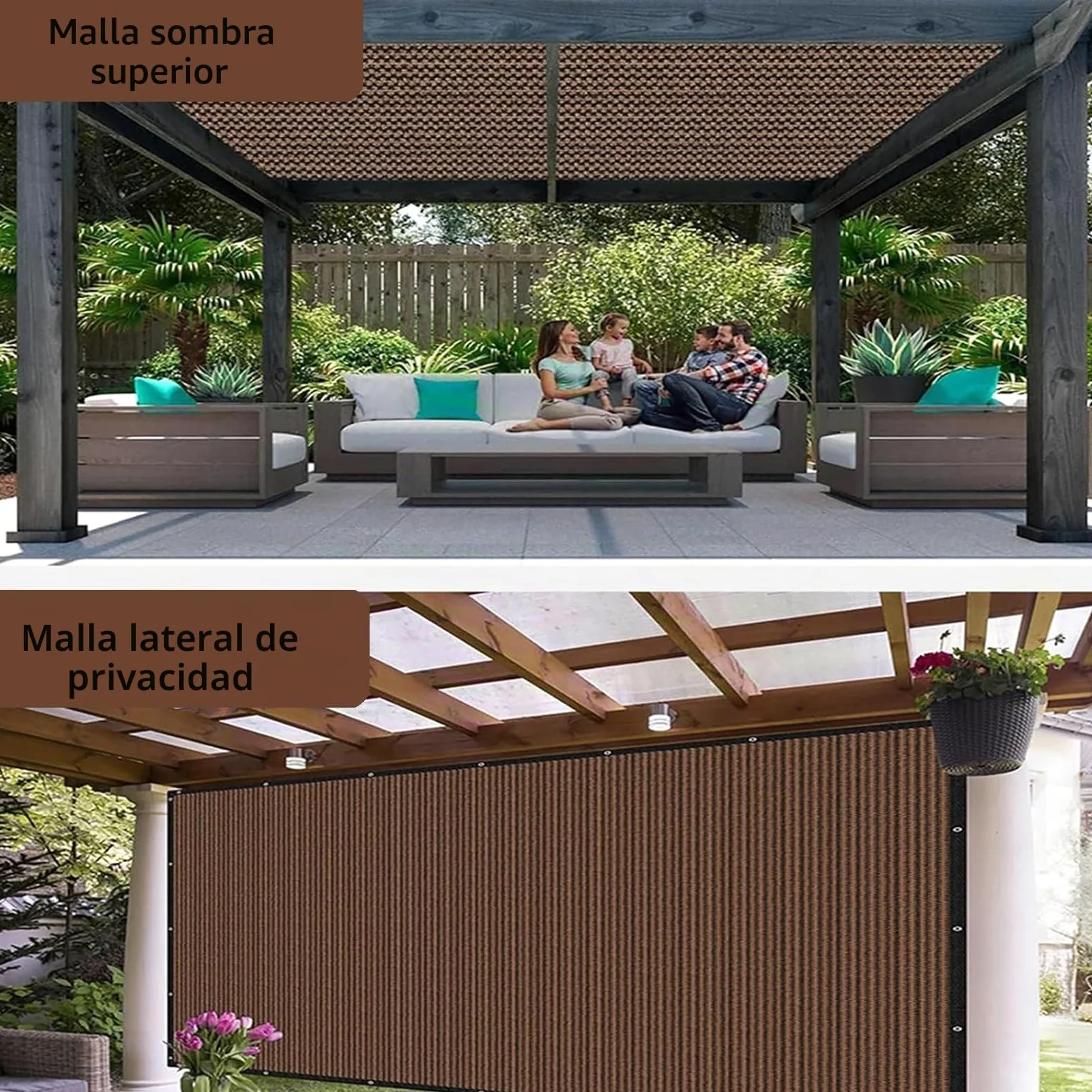 Red de Sombra 3x6m con Ojales, Malla Sombra 95% UV Toldo Vela de Sombra, Red de Sombra Al Aire Libre para Invernadero, Jardín, Pérgola, Patio Césped