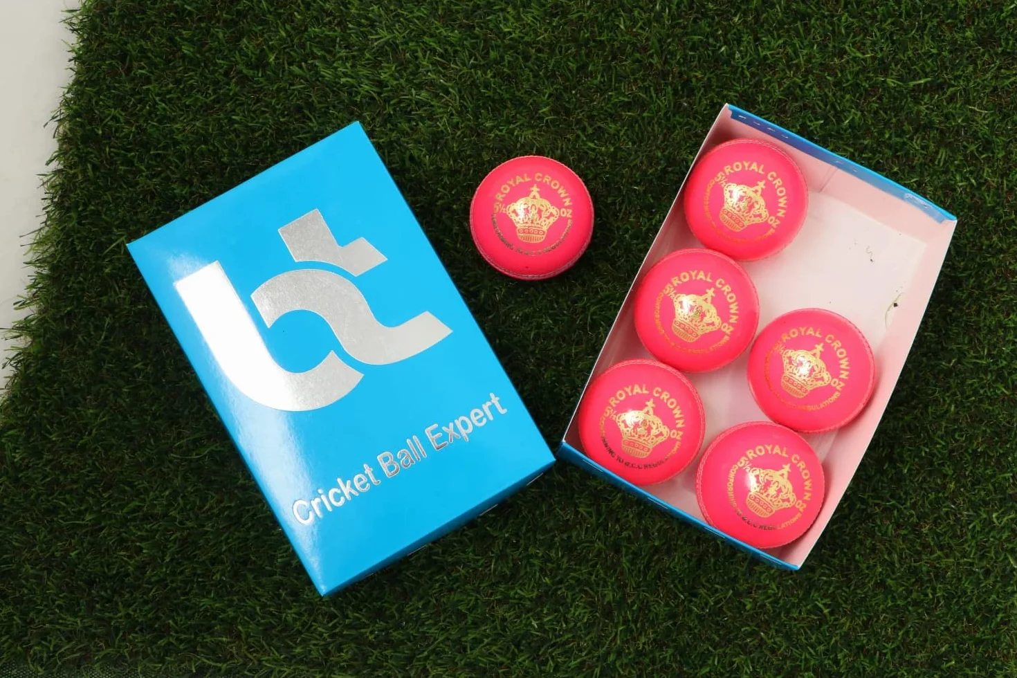Pink Cricket Balls Pack of 6 - 4 Piece Set