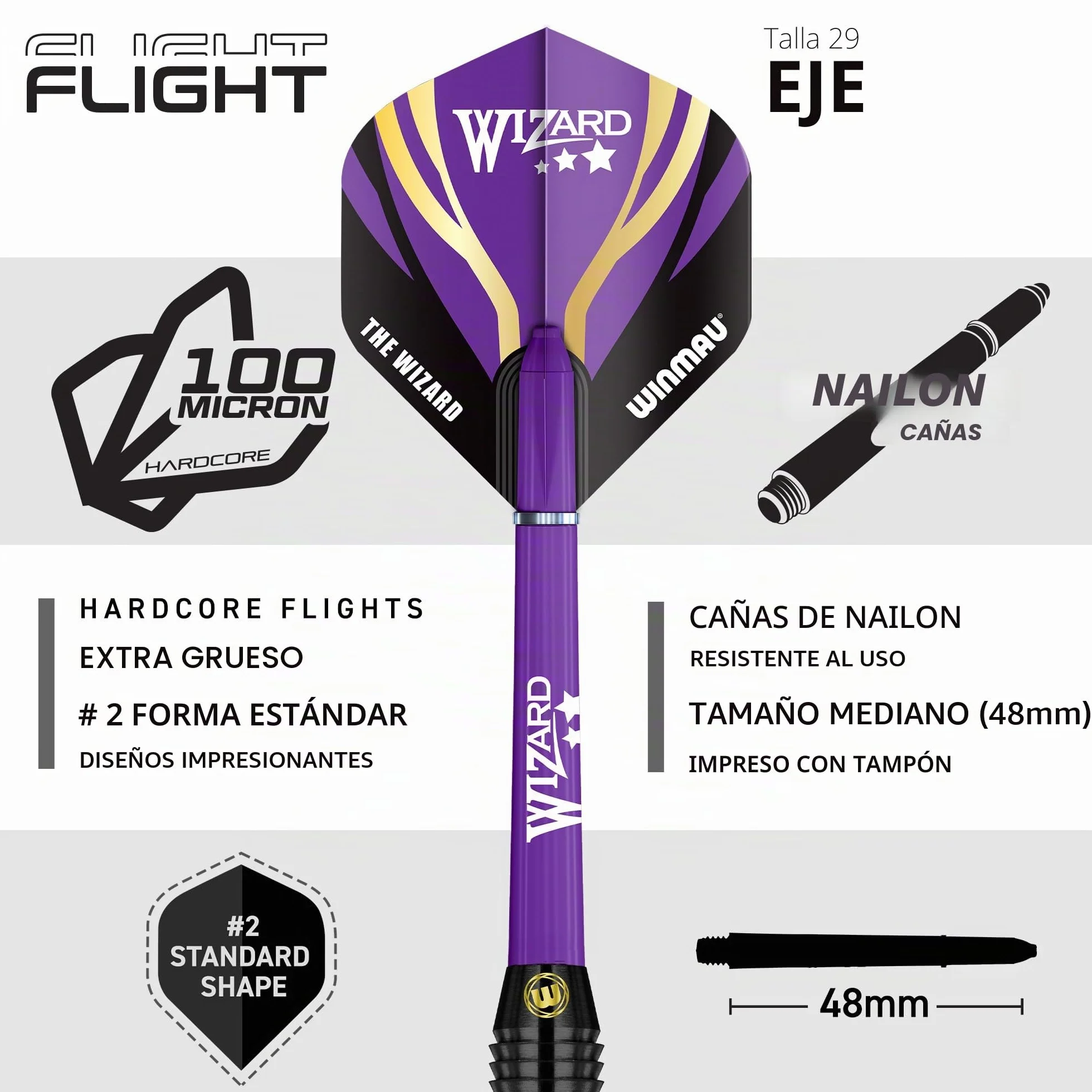 WINMAU Dardos Michael "MvG" Van Gerwen Vs Simon "El Mago" Whitlock Juego doble Steeltip 22 g