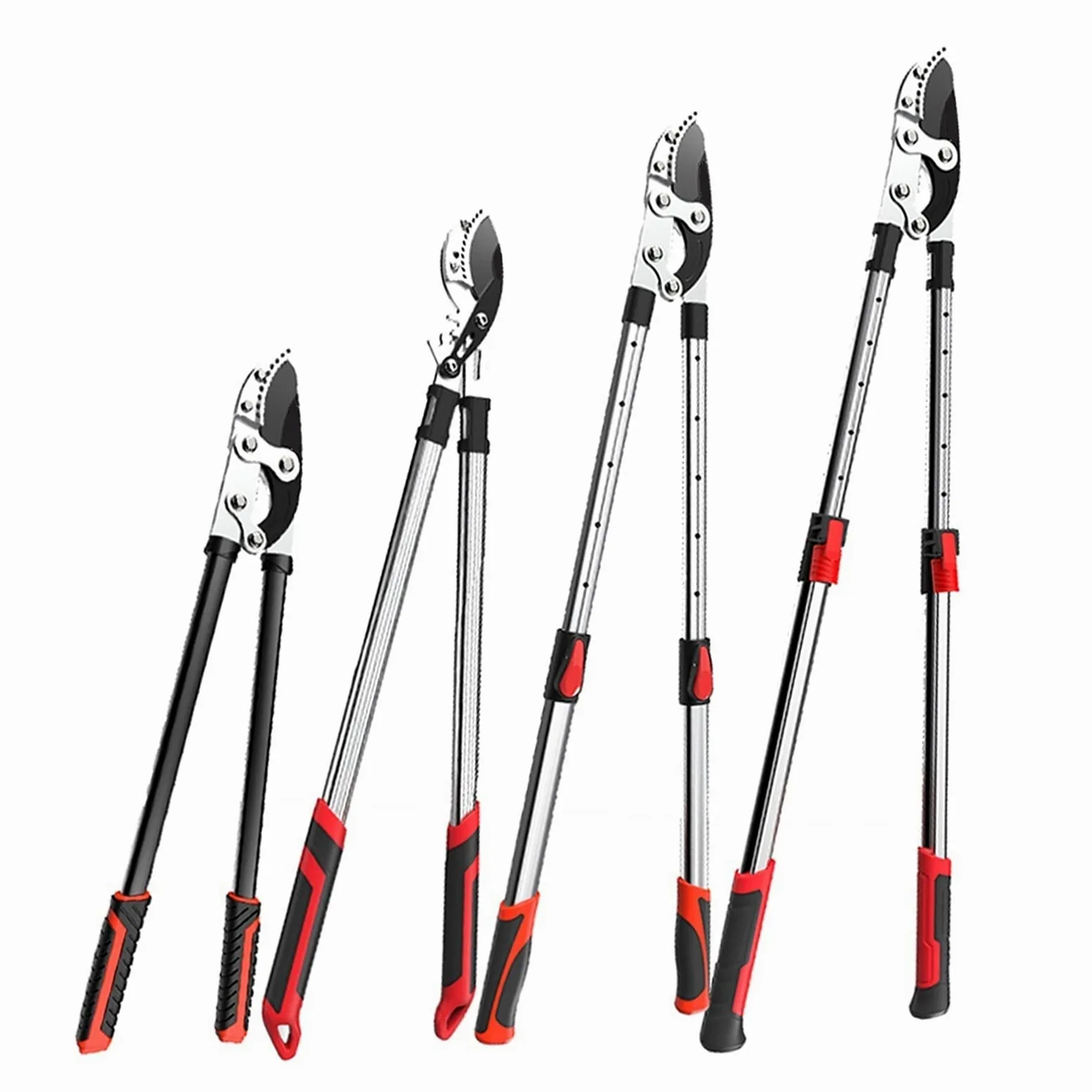 Tijeras de podar telescópicas largas, tijeras de yunque, herramienta de jardinería, cortador de ramas de árboles, herramienta manual agrícola, cortador de jardín, podadora, herramienta para dar f