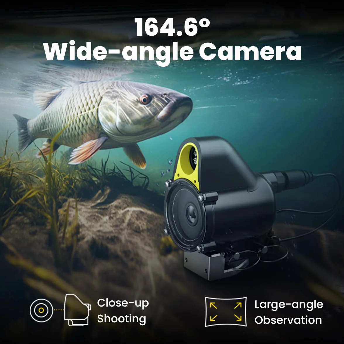 Chasing Canfish CF1 Kit de cámara de pesca subacuática 1080P Full HD portátil control remoto por aplicación
