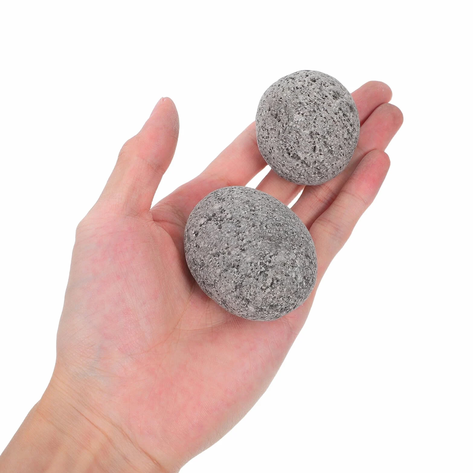 Alasum Piedras para Sauna de Basalto 3-5 CM 1,9 Kg Bolsa Resistentes a Grietas para Calentadores Eléctricos y Estufas de Leña, Piedras Volcánicas de Vapor para SPA y Sauna de Vapor