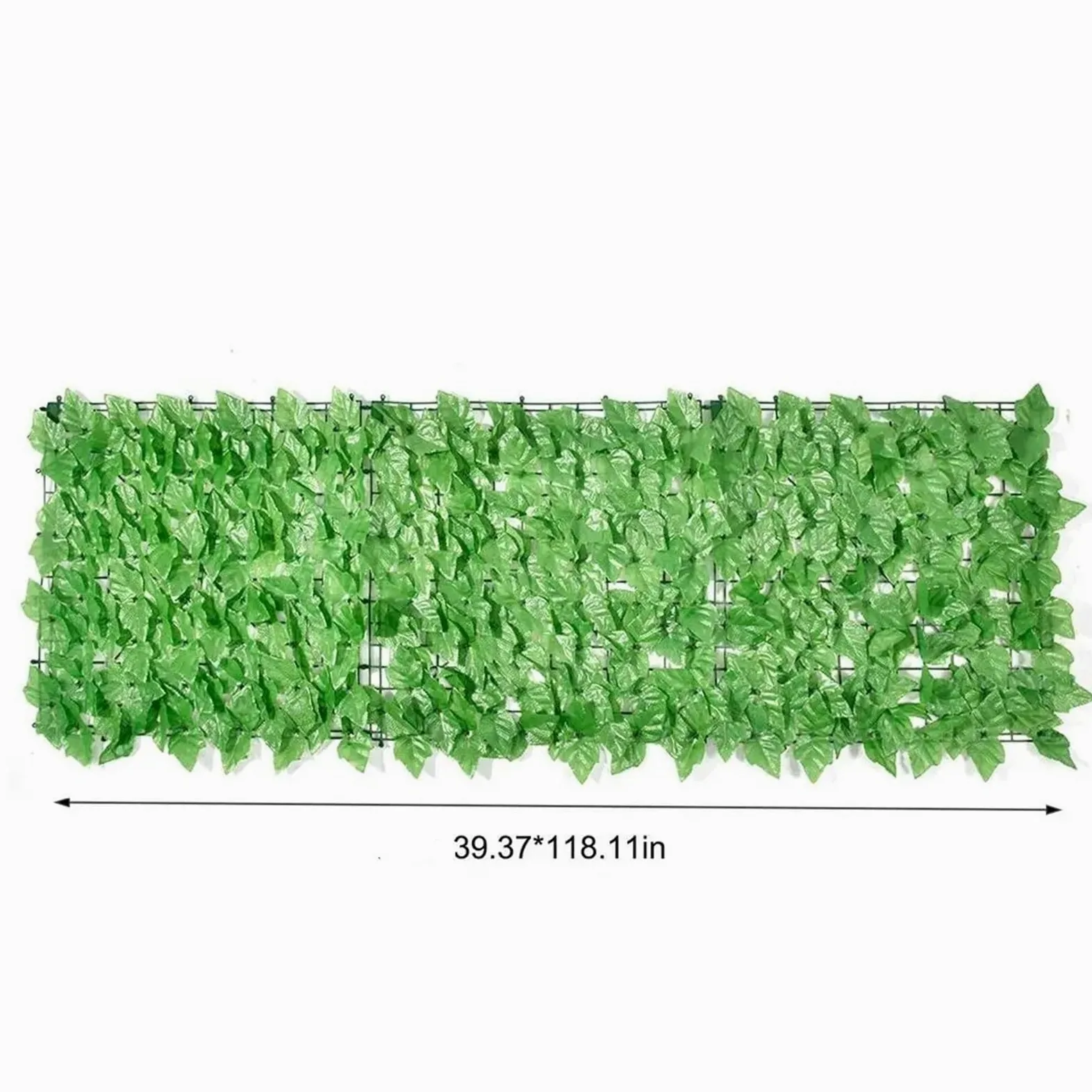 Seto de hiedra artificial de 1 x 3 m de privacidad, rollo de valla de hojas verdes para exteriores, jardín, balcón, pared decorativa ideal para patio, patio y paisaje
