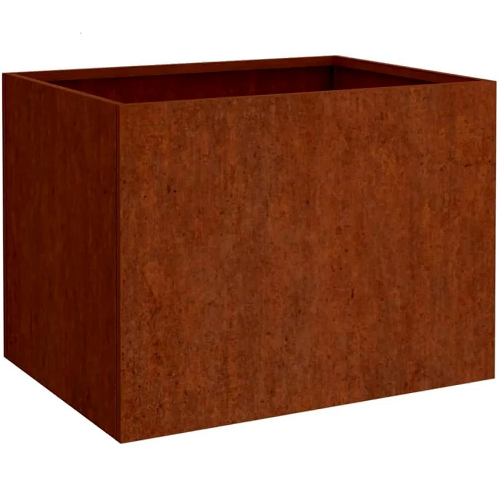 vidaXL Jardinera de Acero corten 62x47x46 cm, Maceta, arriate Elevado, Soporte para macetas, macetero, bancal Elevado, Soporte para Plantas