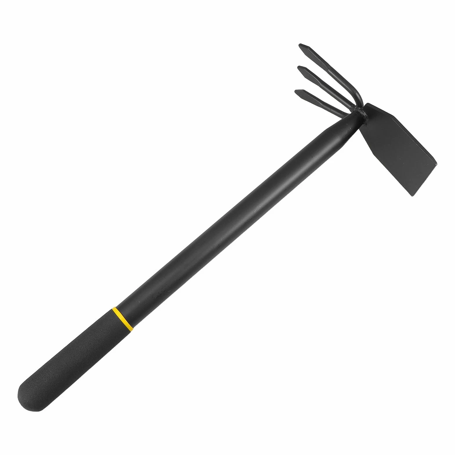 Yardwe Azada de Acero Manganeso Resistente y Antióxido para Jardinería, Herramienta para Desherbar y Plantar Mango Largo, Adecuado para Huertos y Cultivo en Exteriores