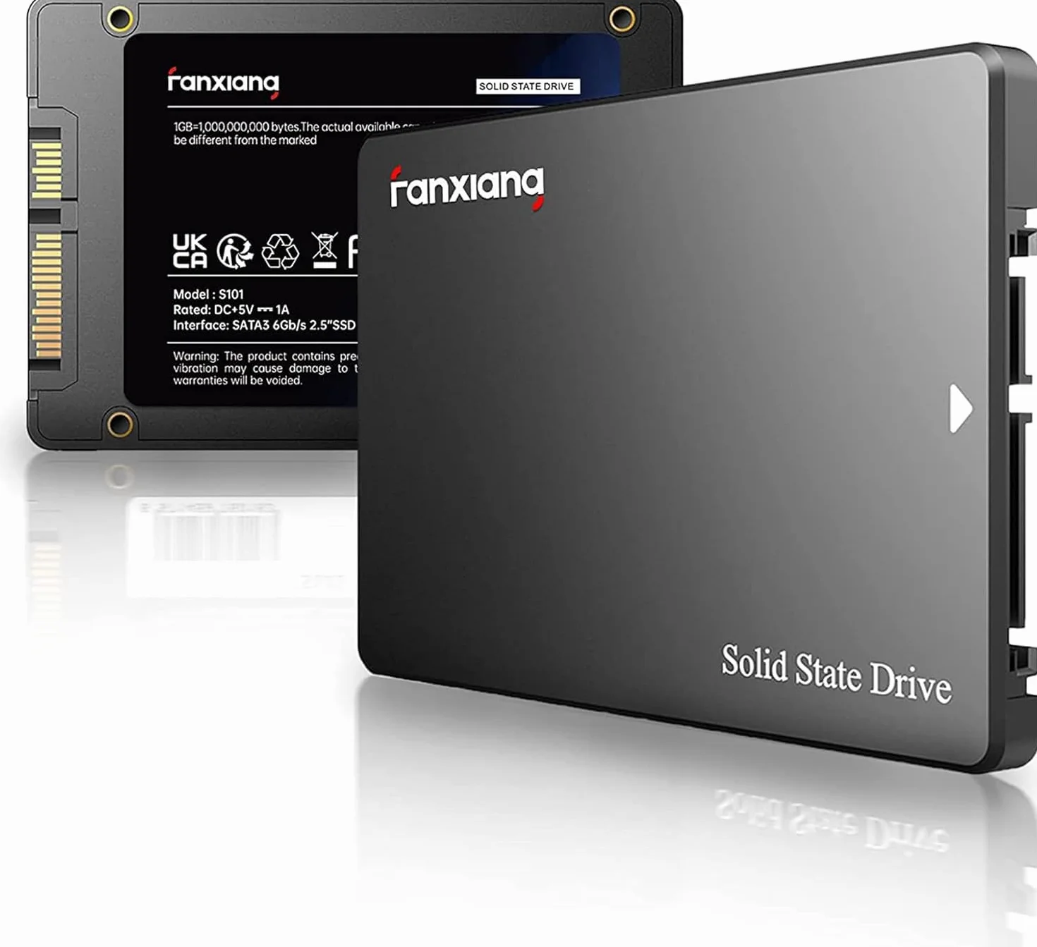 fanxiang S101 SATA SSD 256GB Unidad de Estado sólido Interna 2,5 Pulgadas 6 GB/s Negro