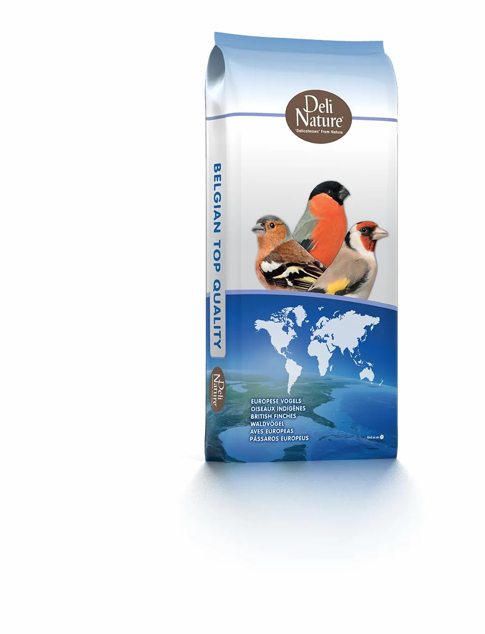 Deli Nature - Mezcla Especial para Jilgueros (20 kg) – Alimento Premium con Semillas Silvestres – Fórmula Equilibrada para Canto, Salud y Color – Formato Profesional XXL